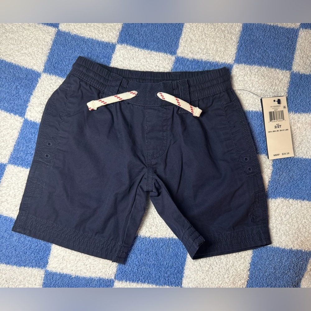 NEW Boys 2T Polo Ralph Lauren Navy Shorts